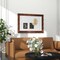 Rubberwood Framed Rectangle Wall Mirror with MDF Backing, Farmhouse Decorative Vanity Mirror, Horizontal or Vertical Mount